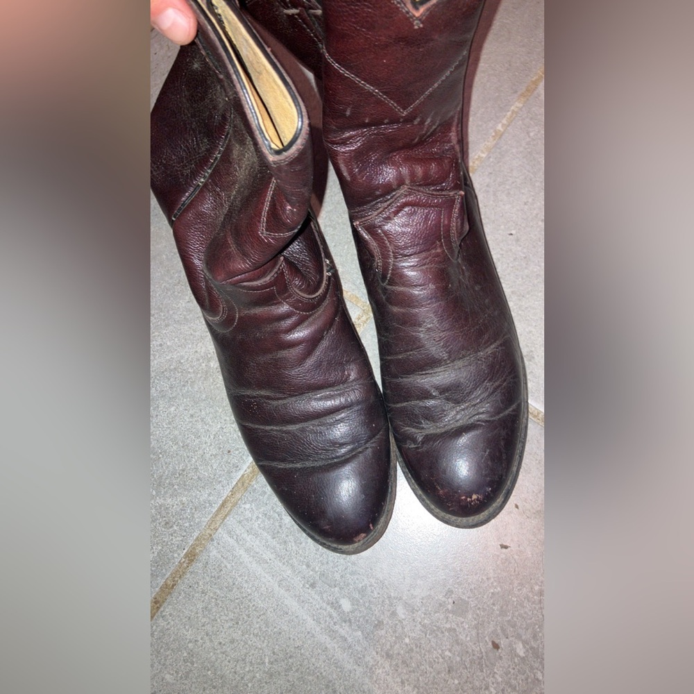 Justin Boots Tan and Brown Leather Footwear